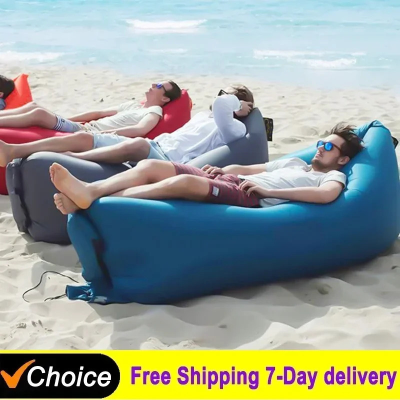 Outdoor Furniture Philippines - 屋外用ポータブルインフレータブルソファ、屋外用シート、インフレータブルエアーラウンジャー、ブローアップチェアバッグ、バナナ型キャンプベッド、ビーンバッグ