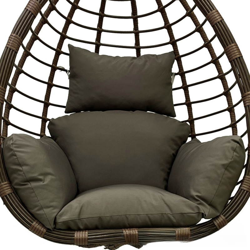 Hanging Egg Chair - 防水UV耐性ハンギングエッグチェアクッション、取り外し可能で洗えるスイングチェアシートクッション（屋外パティオ用）