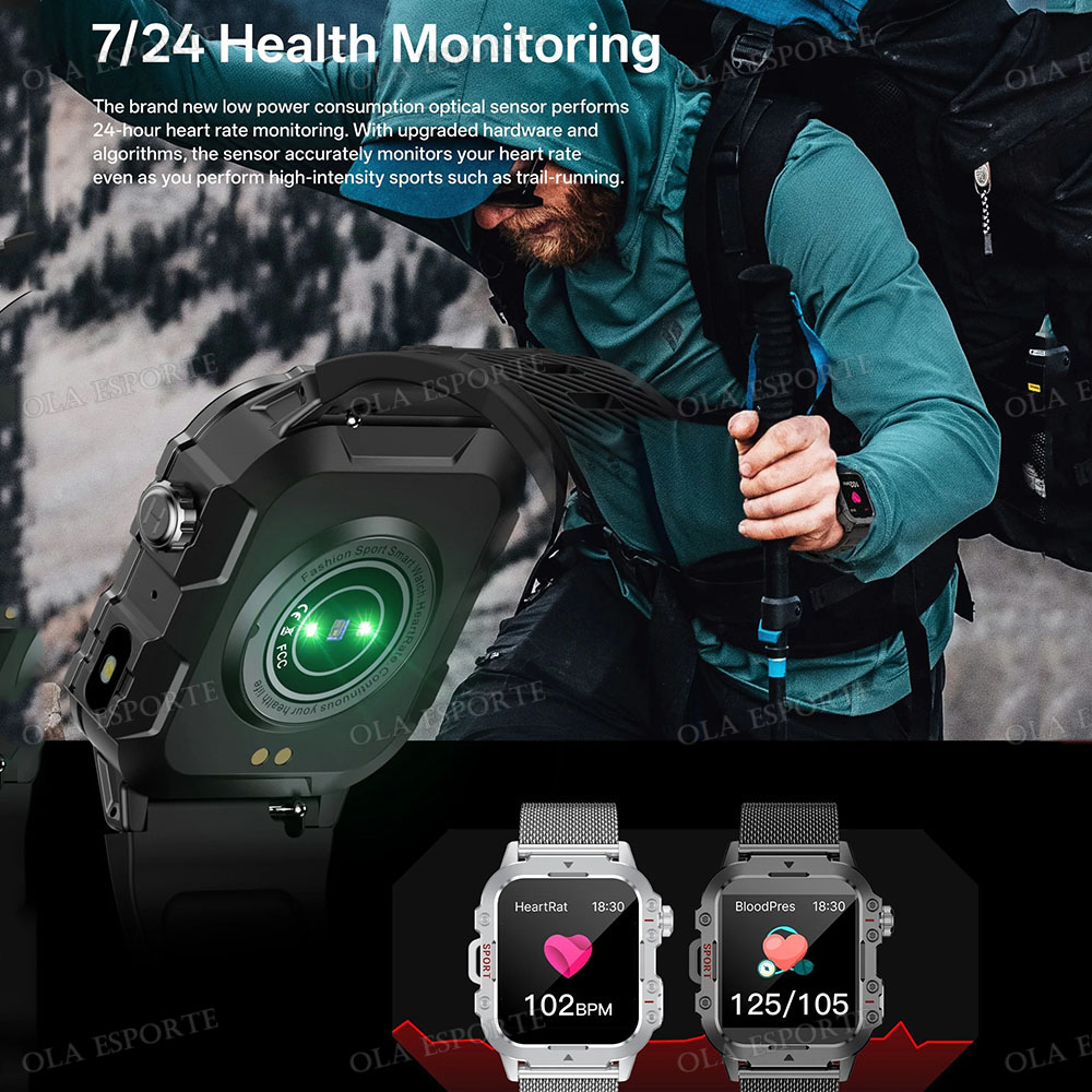 2026 新しい頑丈な軍事 GPS スマートウォッチ男性 B - Outdoor Rug Waterproof のレビューと価格