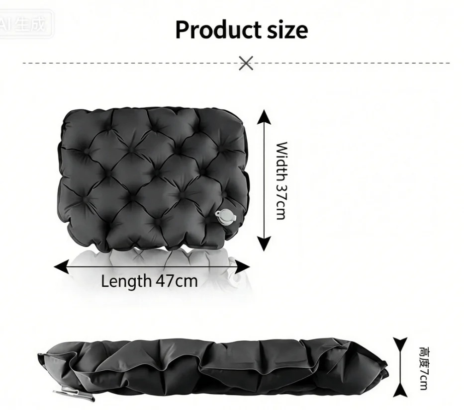 ポータブルインフレータブルシートクッション屋外キャンプエアク - Outdoor Rug Waterproof のレビューと価格
