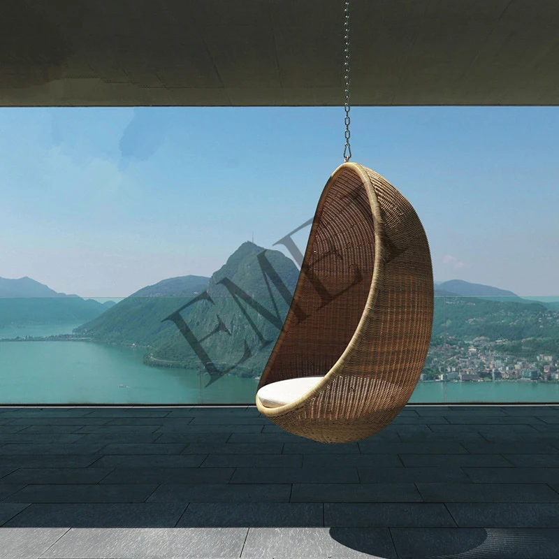 屋外レジャー用ハンギングスイング、ガーデンパティオ、バルコニ - Hanging Egg Chair のレビューと価格