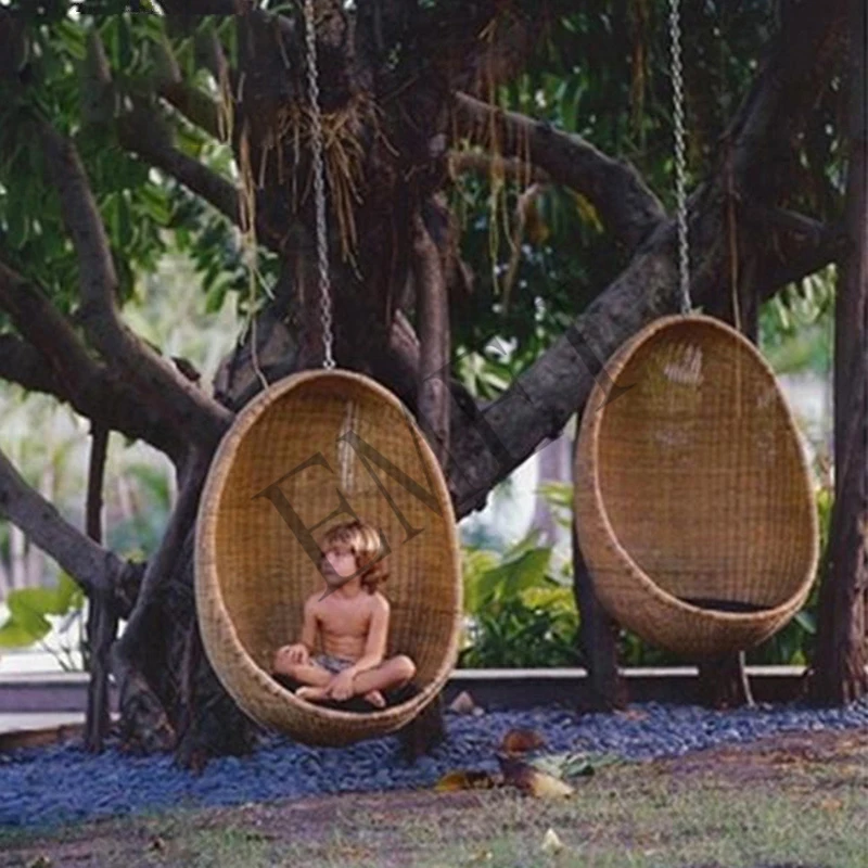 屋外レジャー用ハンギングスイング、ガーデンパティオ、バルコニ - Hanging Egg Chair のレビューと価格