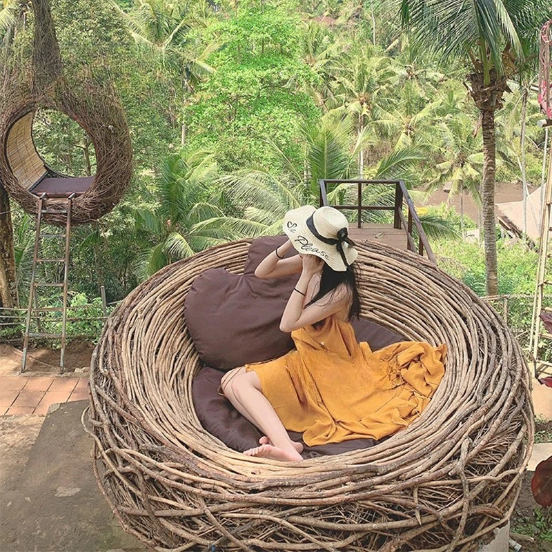 インターネットで話題のバリアの鳥の巣型ブランコ観光時計、クリ - Outdoor Furniture In Bali のレビューと価格