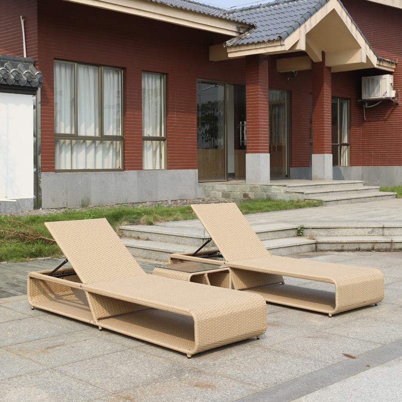 調節可能なトロピカルバリ家具ホテルプールラタン屋外ラウンジャ - Outdoor Furniture In Bali のレビューと価格