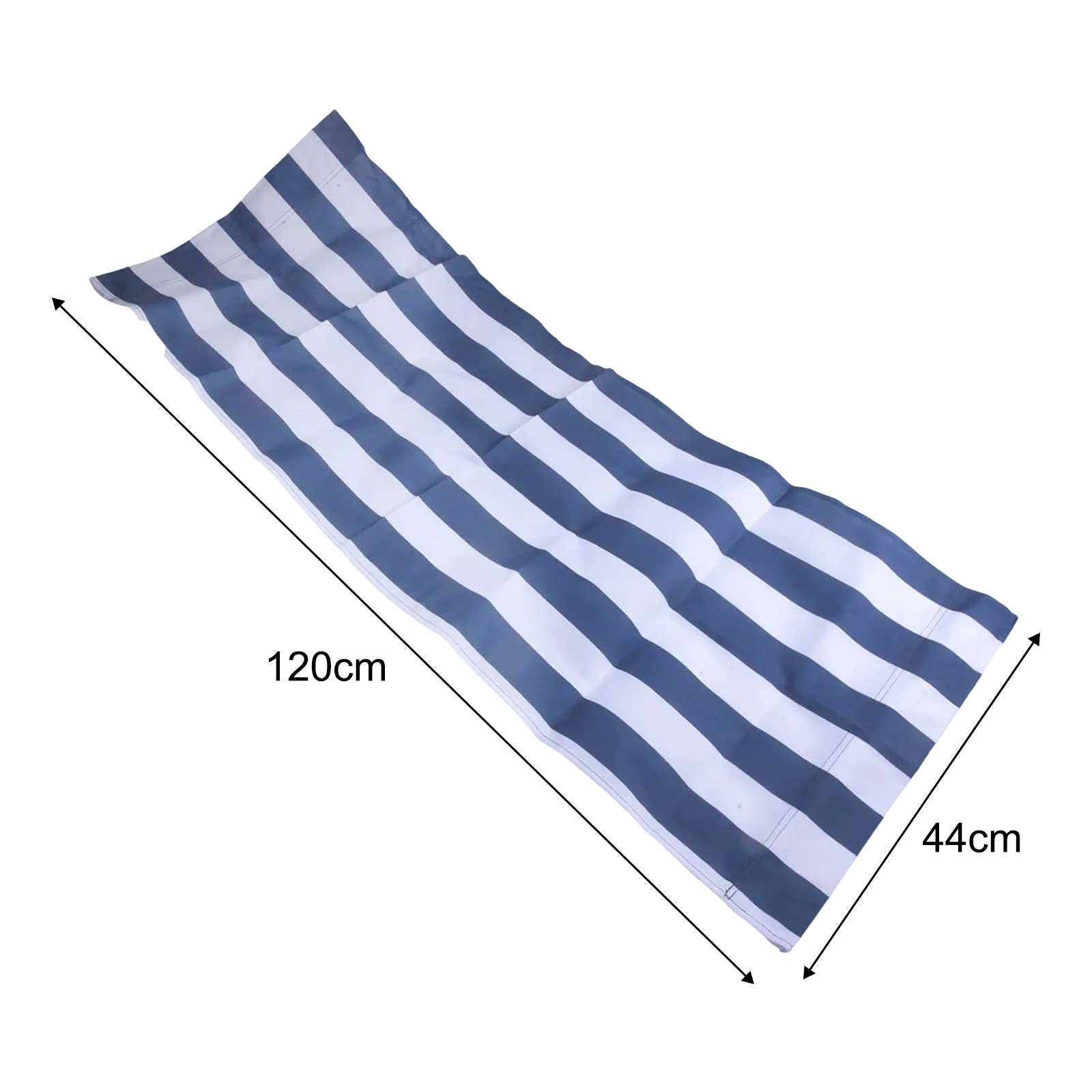 120x45cm 白と青のストライプ柄ポリエステル生地の交換 - Outdoor Furniture Replacement Fabric のレビューと価格