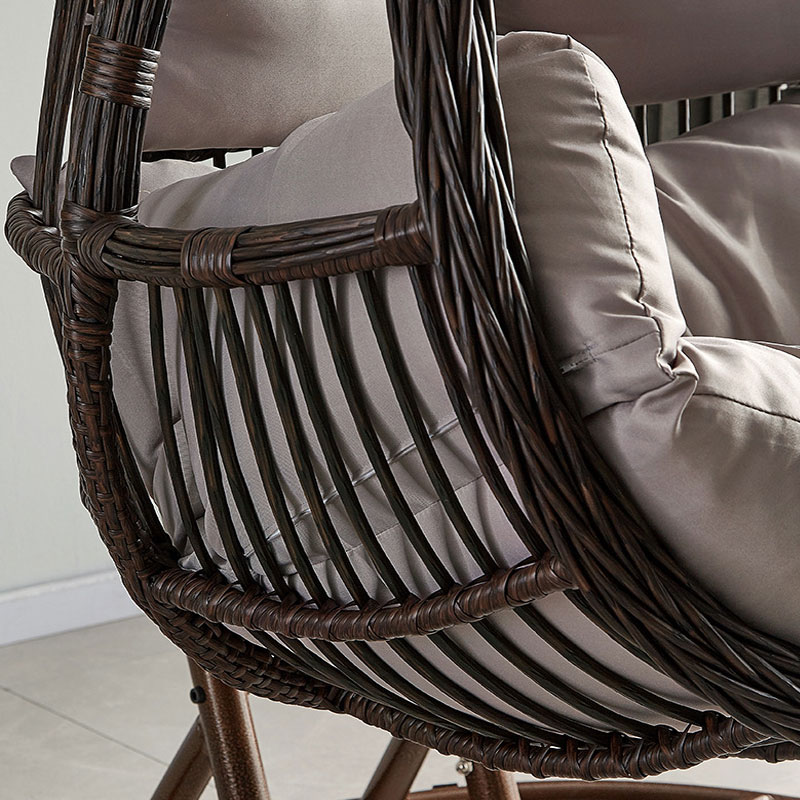 パティオスイング2人掛けウィッカーハンギングチェアハンギング - Hanging Egg Chair のレビューと価格