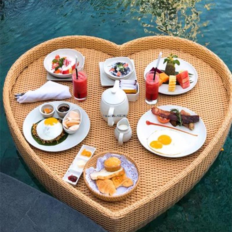 スイミングプールフローティングラタントレイ朝食アフタヌーンテ - Outdoor Furniture In Bali のレビューと価格