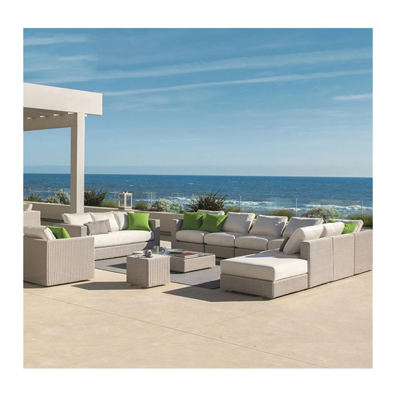 全天候型バリビーチバルコニープラスチックラタンパティオガーデ - Outdoor Furniture In Bali のレビューと価格