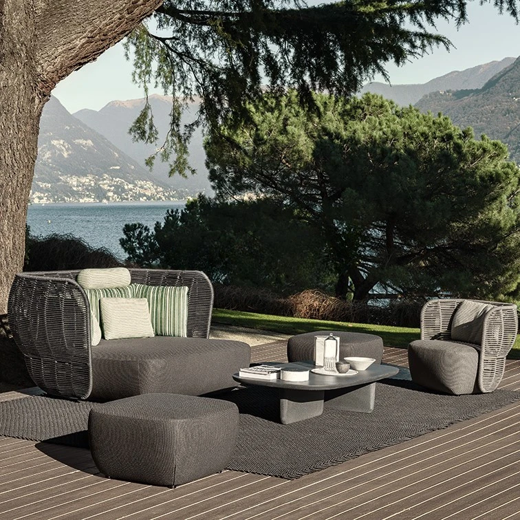 # イタリアの新しいデザイン、ユニークな黒のメタルとコードロ - Outdoor Furniture Italy のレビューと価格