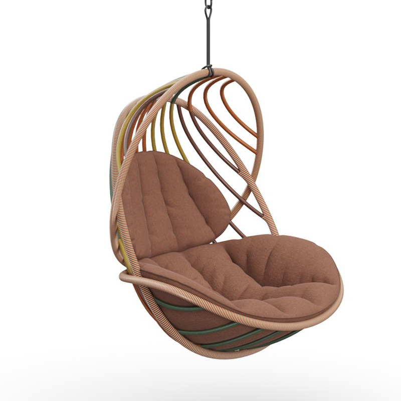 ラタン製卵型ハンギングチェア、おしゃれなハンギングスイングチ - Hanging Egg Chair のレビューと価格
