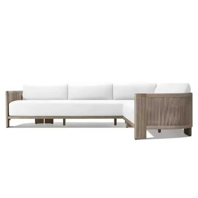 デラックス屋外チークソファセット、ガーデン家具バリソファL字 - Outdoor Furniture In Bali のレビューと価格