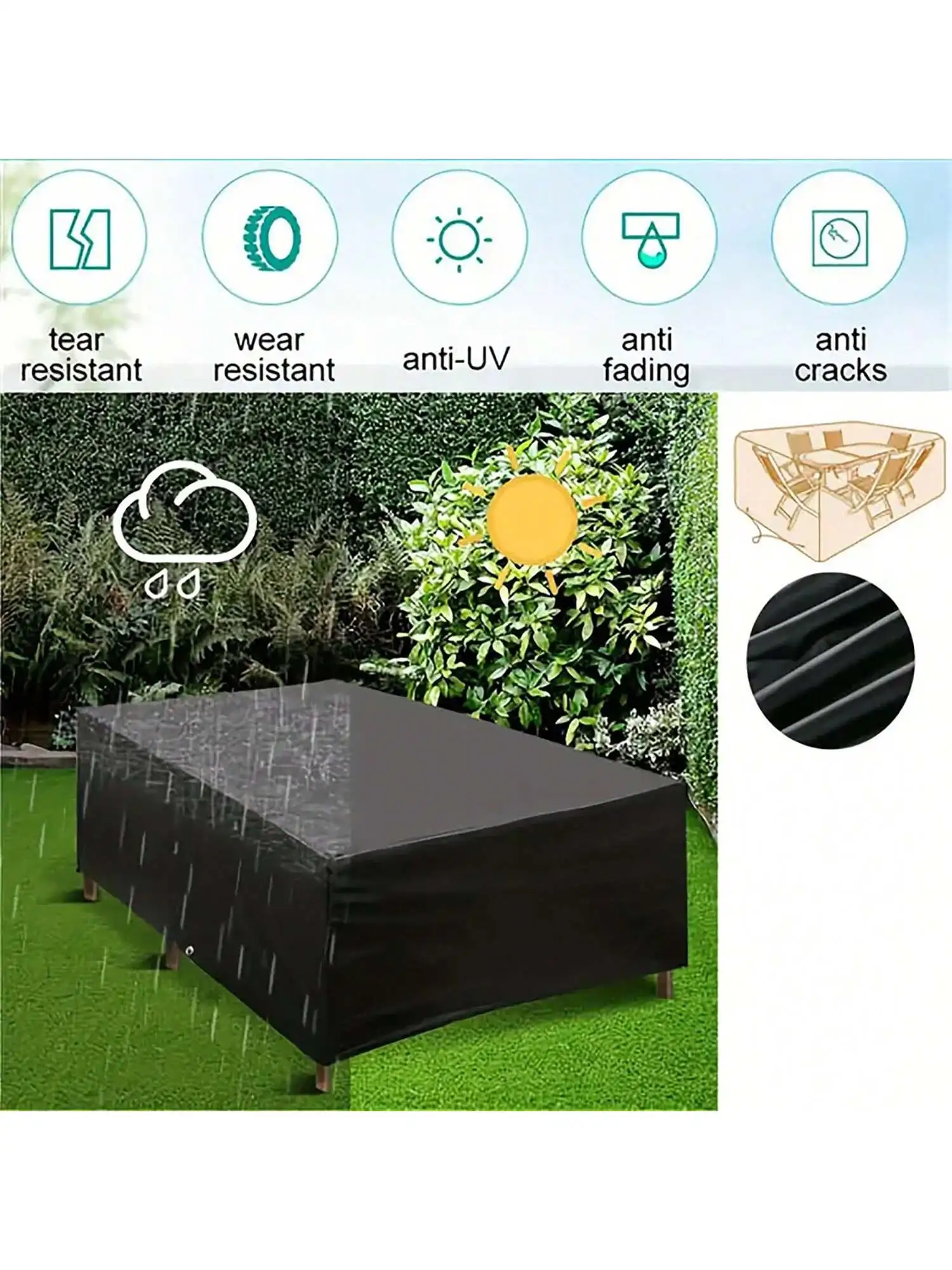 マルチサイズ屋外パティオガーデン家具防水ダストカバー椅子、ソ - Outdoor Furniture Philippines のレビューと価格