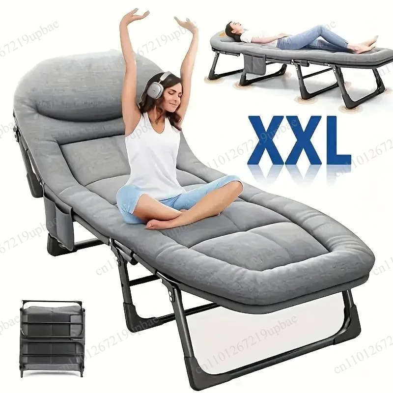 ポータブル折りたたみ式スリーピングベッド、頑丈なキャンプチェ - Outdoor Furniture Fabric のレビューと価格