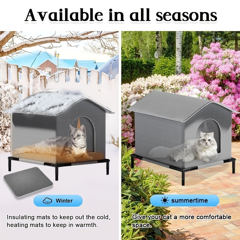 迷子猫用ハウス マット付き 防水 夏用クールシェルター 折り - Outdoor Rug Waterproof のレビューと価格