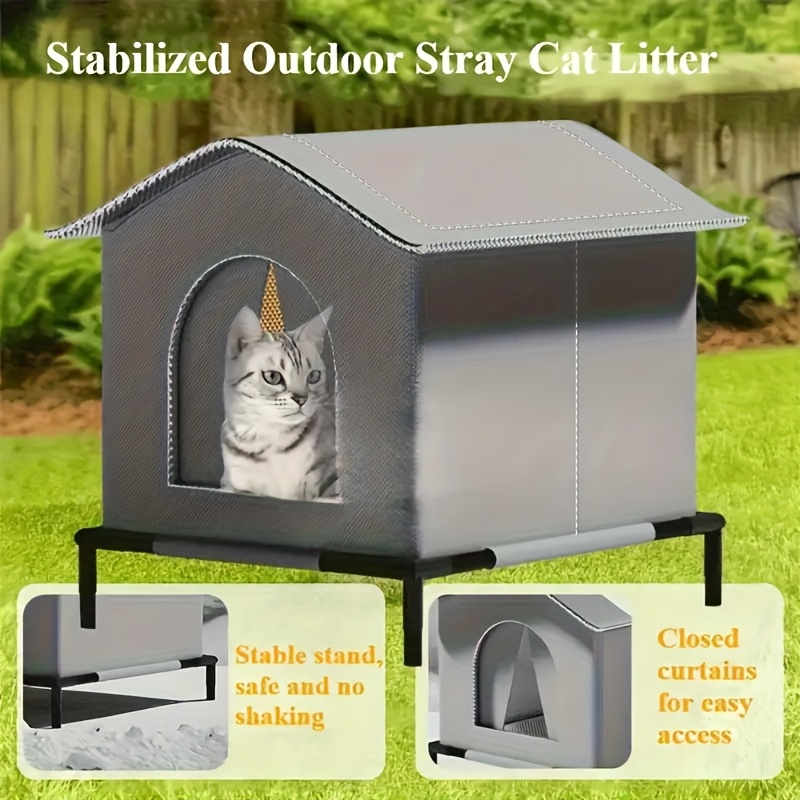 迷子猫用ハウス マット付き 防水 夏用クールシェルター 折り - Outdoor Rug Waterproof のレビューと価格