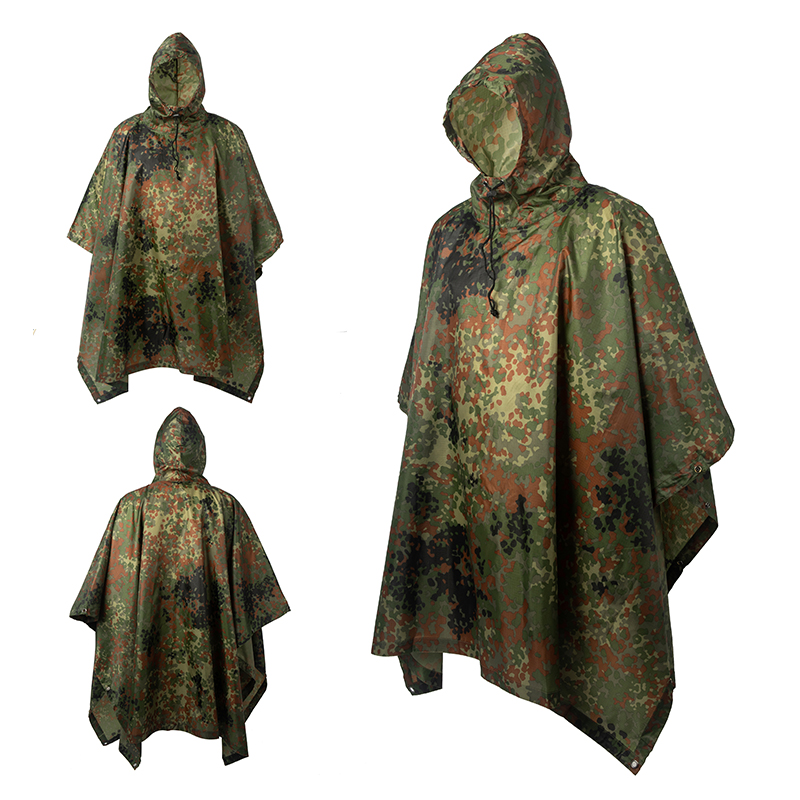 3 IN 1 多機能屋外迷彩戦術防水レインコート日よけ雨から - Outdoor Rug Waterproof のレビューと価格