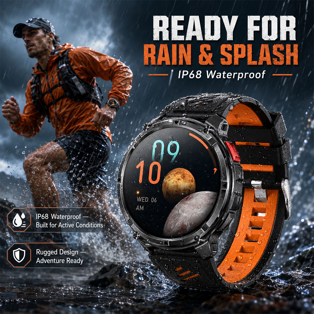 YAOCX AMOLEDスマートウォッチ メンズ 1100m - Outdoor Rug Waterproof のレビューと価格