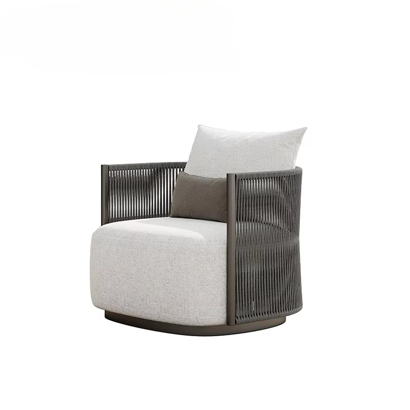 パティオセット ガーデン プール ロープ モダン ソファ 高 - Outdoor Furniture L Shape のレビューと価格