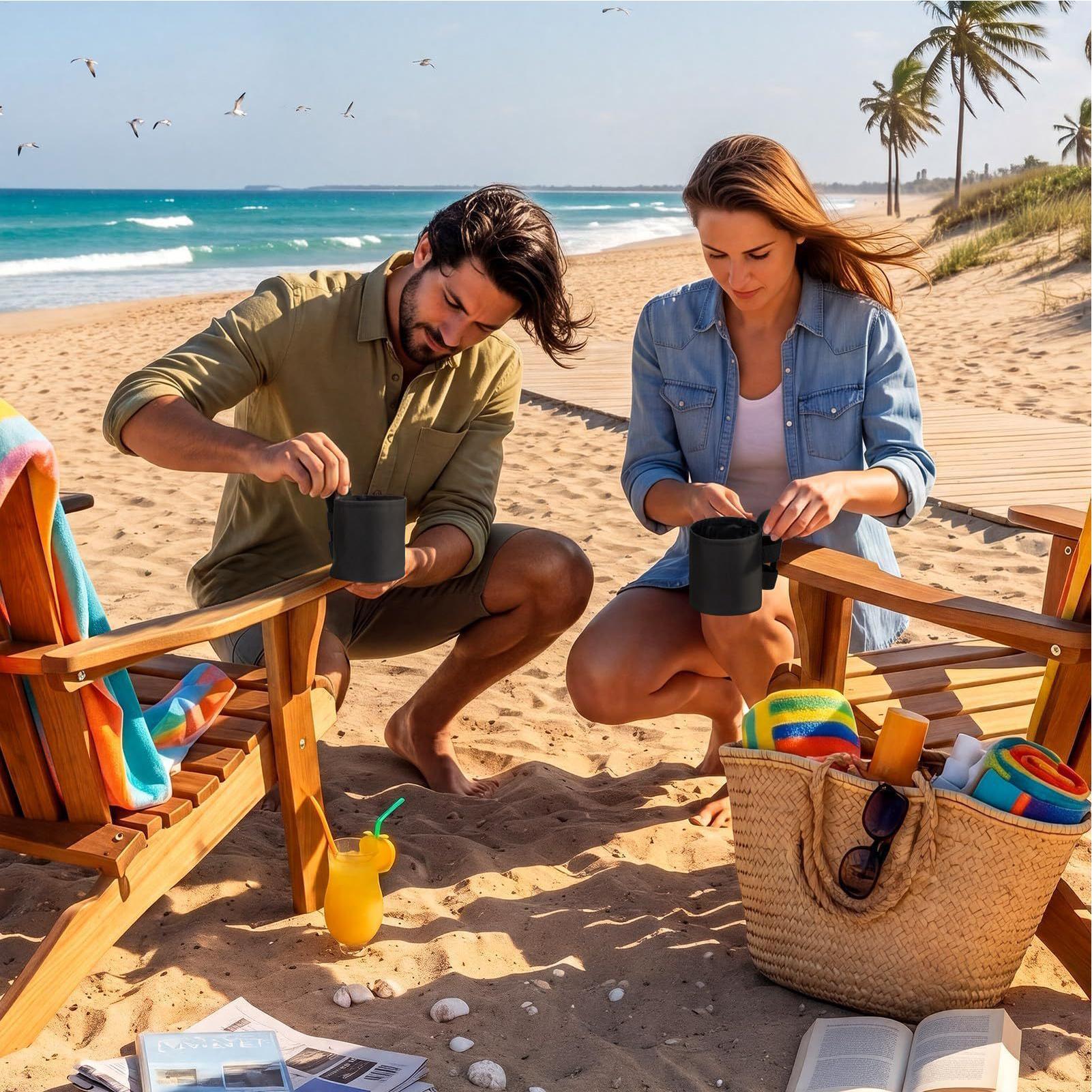 ビーチチェア用カップホルダー 600Dオックスフォード生地  - Outdoor Furniture Philippines のレビューと価格
