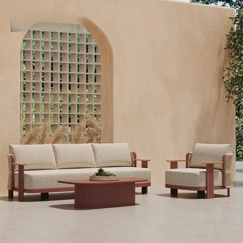 ホリデーヴィラ屋外ソファセット高級アルミ製屋外家具モダンデザ - Outdoor Furniture L Shape のレビューと価格