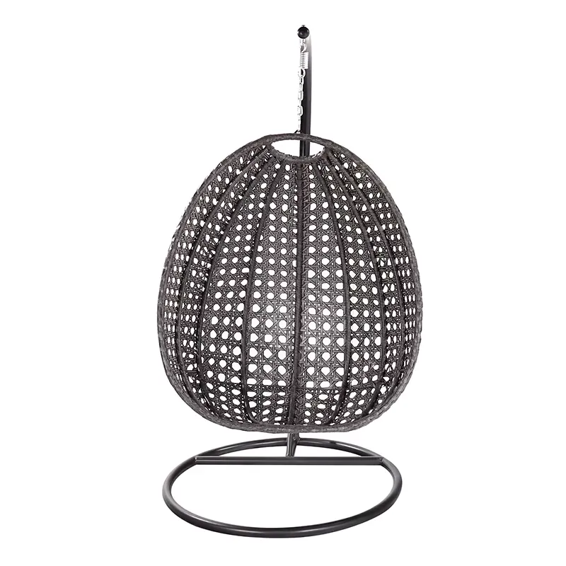 高級モダンガーデンウィッカーメタルハンギング家具屋外パティオ - Hanging Egg Chair のレビューと価格